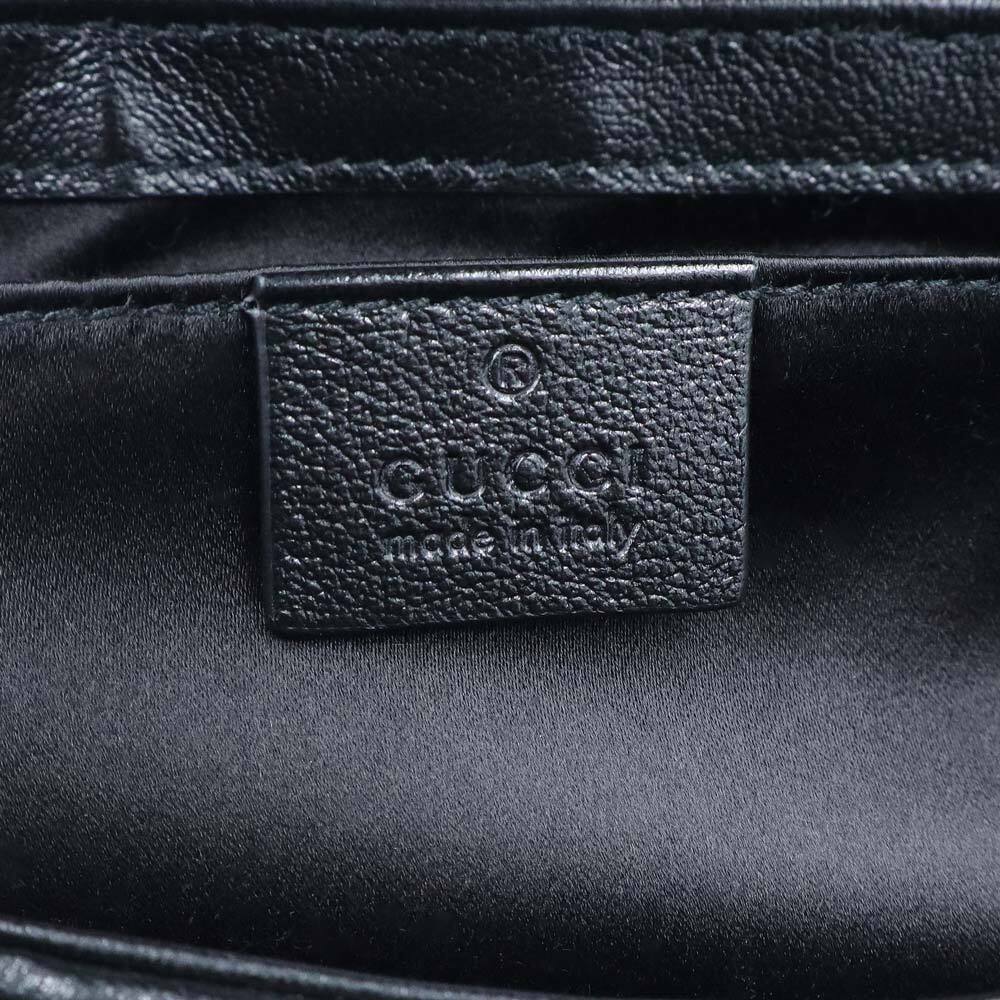Gucci GG Marmont Chain Shoulder Crossbody Bag Sequin Black - Picture 10 of 10